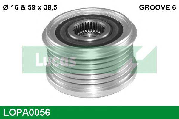 LUCAS ENGINE DRIVE 5705 AX Механізм вільного ходу генератора