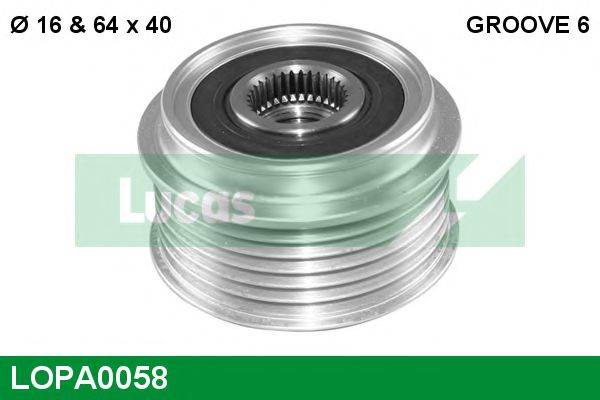 LUCAS ENGINE DRIVE LR1100-503-C Механізм вільного ходу генератора