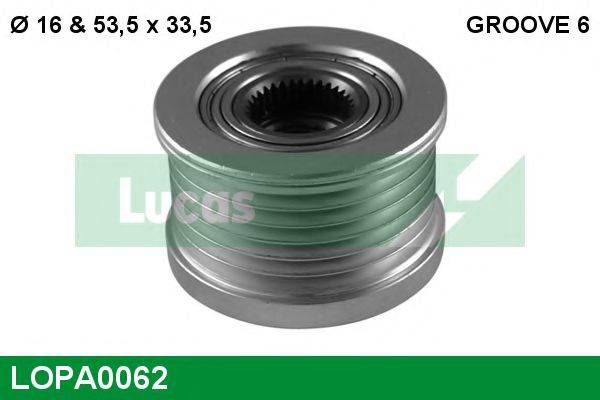 LUCAS ENGINE DRIVE 0 124 325 072 Механізм вільного ходу генератора