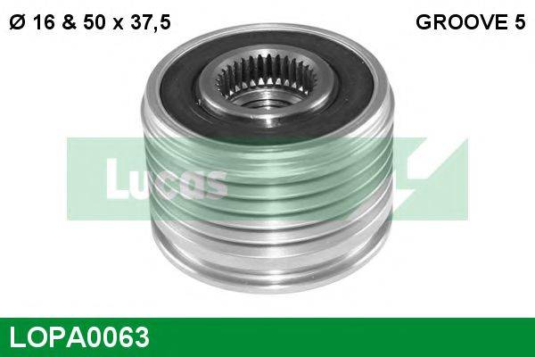 LUCAS ENGINE DRIVE 439455 Механізм вільного ходу генератора
