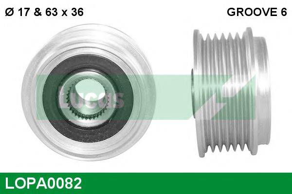 LUCAS ENGINE DRIVE 5M5Q-10344-AA Механізм вільного ходу генератора