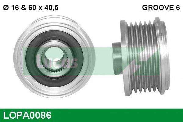 LUCAS ENGINE DRIVE 82 00 728 292 Механізм вільного ходу генератора