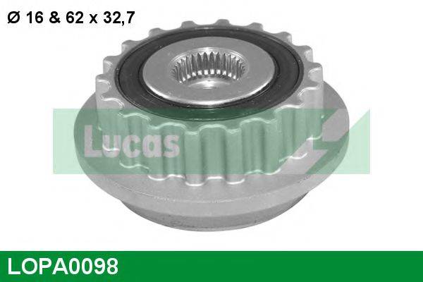LUCAS ENGINE DRIVE 7H0820805F Механізм вільного ходу генератора