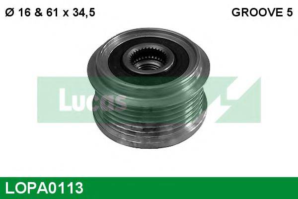 LUCAS ENGINE DRIVE 30773111 Механізм вільного ходу генератора
