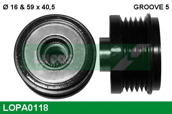LUCAS ENGINE DRIVE 82 00 325 823 Механізм вільного ходу генератора