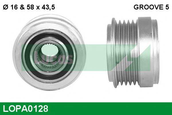 LUCAS ENGINE DRIVE 91 73572 Механізм вільного ходу генератора