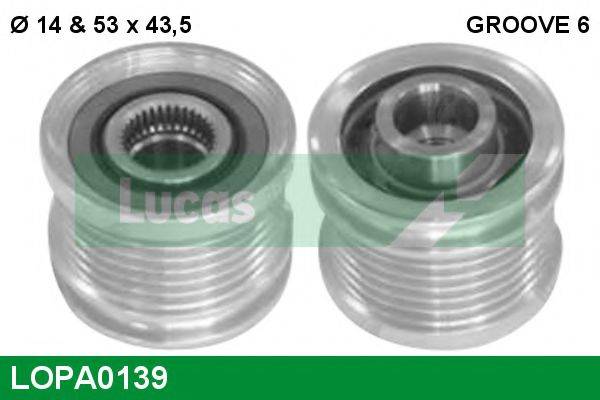 LUCAS ENGINE DRIVE 3M5T-10300-VB Механізм вільного ходу генератора