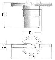 SOFIMA S1021B Паливний фільтр