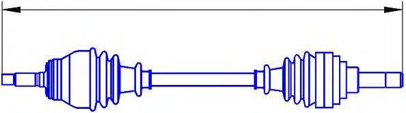 OM 87AX3220AA Приводний вал
