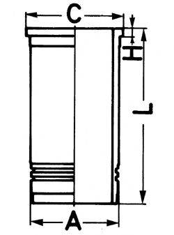 MWM 1215 8462 Гільза циліндра