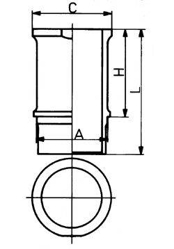 RENAULT 77 00 585 457 Ремонтний комплект, поршень/гільза циліндра