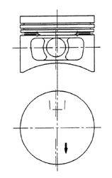 MAHLE ORIGINAL 0145302 Поршень