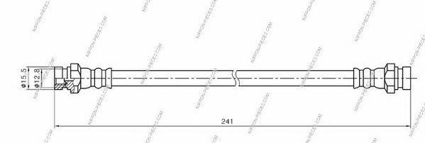 NPS LH3307 Гальмівний шланг