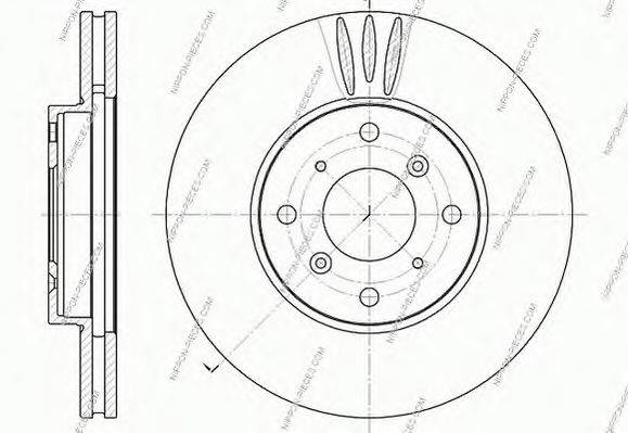 NPS DF4151 гальмівний диск