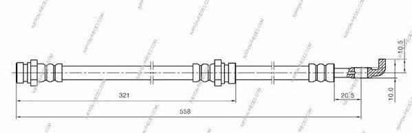 NPS SL 3380 Гальмівний шланг