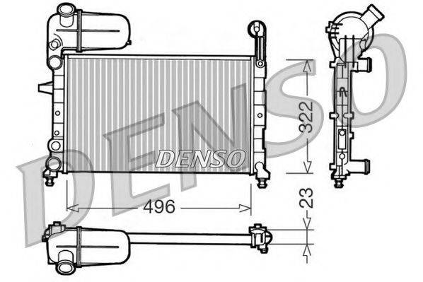 NPS BM105 Радіатор, охолодження двигуна