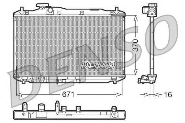 NPS 735243 Радіатор, охолодження двигуна
