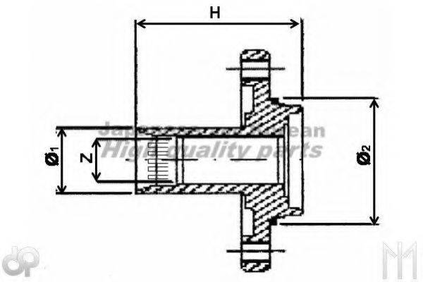 ASHUKI T61106 Маточина колеса
