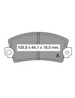 VEMA 830862 Комплект гальмівних колодок, дискове гальмо