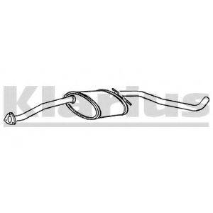 VAUXHALL 90284804 Середній глушник вихлопних газів