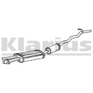 KLARIUS 270438 Глушник вихлопних газів кінцевий