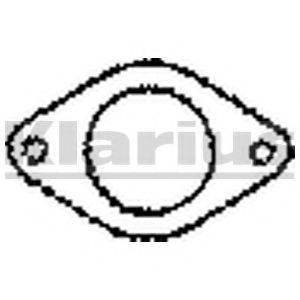 KLARIUS 410377 Прокладка, труба вихлопного газу