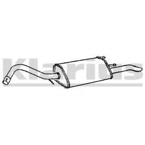 FORD 1033722 Глушник вихлопних газів кінцевий