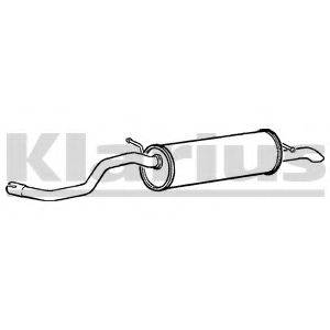 KLARIUS 230846 Глушник вихлопних газів кінцевий