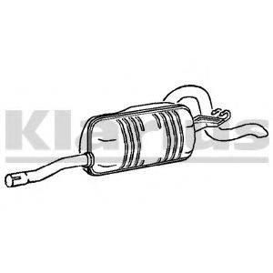 KLARIUS 220660 Глушник вихлопних газів кінцевий