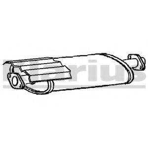 KLARIUS 210847 Середній глушник вихлопних газів