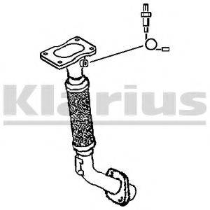KLARIUS 301500 Труба вихлопного газу