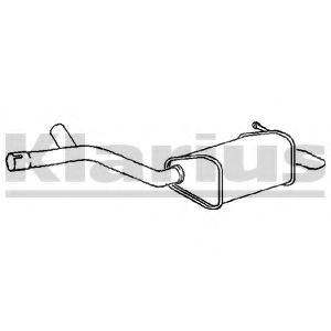 FORD 1460398 Глушник вихлопних газів кінцевий