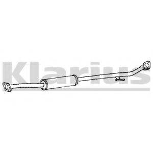 SUBARU 744200040 Середній глушник вихлопних газів