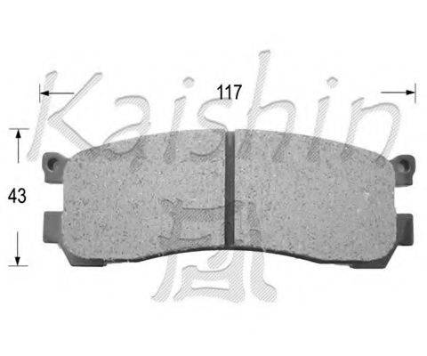KAISHIN D3100 Комплект гальмівних колодок, дискове гальмо