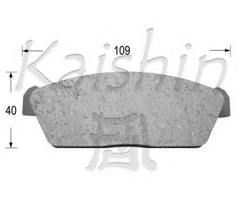 KAISHIN D9023 Комплект гальмівних колодок, дискове гальмо