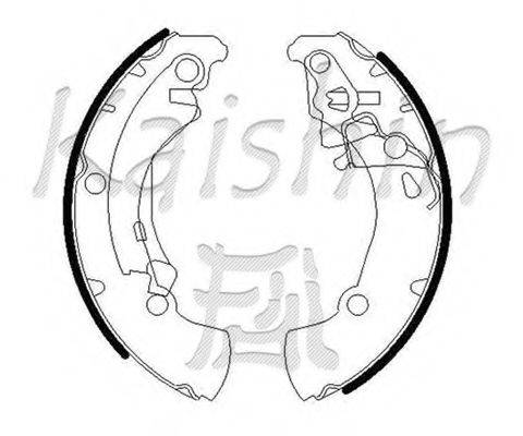 KAISHIN K0090 Комплект гальмівних колодок