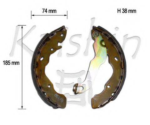 JAPANPARTS GF-516 Комплект гальмівних колодок