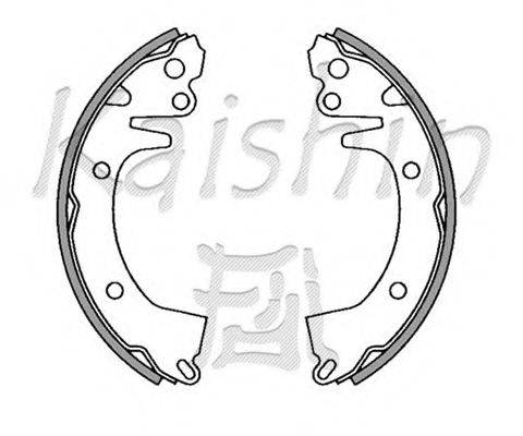 JAPANPARTS GF512 Комплект гальмівних колодок