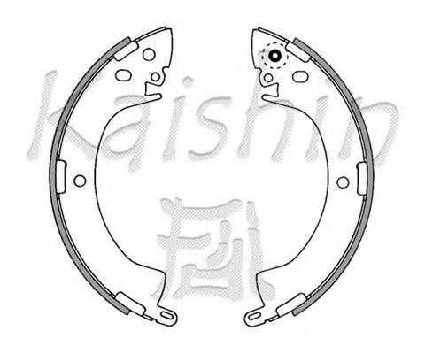 JAPANPARTS GF501 Комплект гальмівних колодок