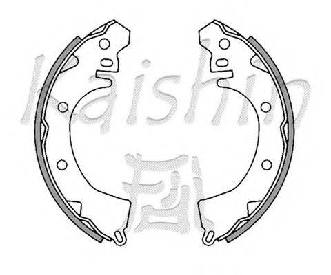 JAPANPARTS GF527 Комплект гальмівних колодок