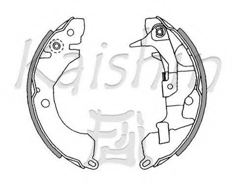 JAPANPARTS GF590 Комплект гальмівних колодок