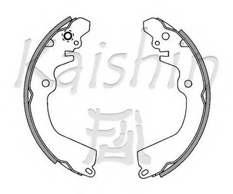 JAPANPARTS GF593 Комплект гальмівних колодок