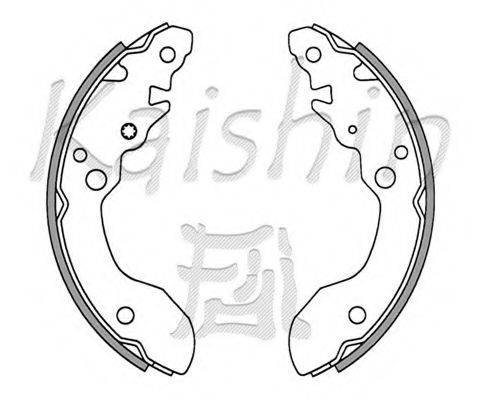 JAPANPARTS GF814 Комплект гальмівних колодок