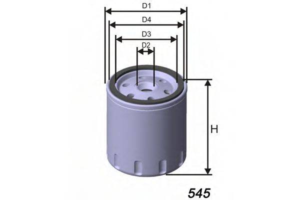 MISFAT Z455 Масляний фільтр