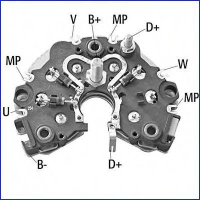 VALEO 566 012 Випрямляч, генератор