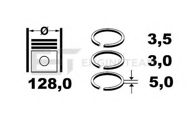 MAHLE FILTER 22890N0 Комплект поршневих кілець