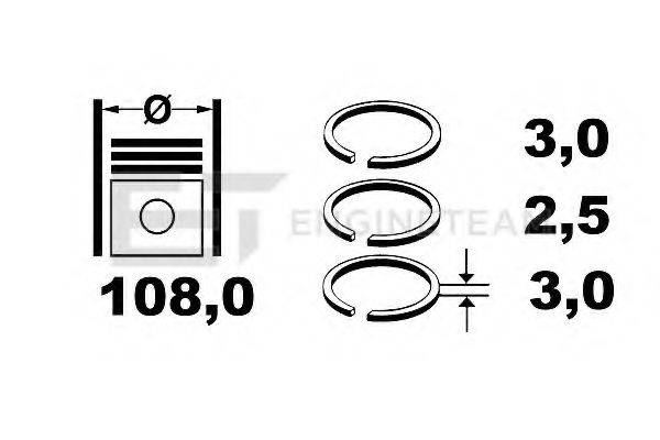 MAHLE FILTER 22907N0 Комплект поршневих кілець
