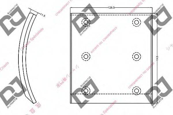 NISSAN 44066Z5012 Гальмівні колодки, барабанне гальмо