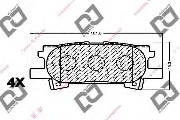 FMSI-VERBAND D996 Комплект гальмівних колодок, дискове гальмо