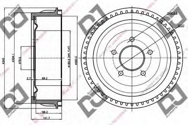 RAYTON FISSORE 9530 Гальмівний барабан